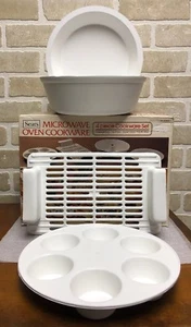 Sears Microwave Oven 4-Piece Cookware in Original Box vtg Made USA D 11 MY 6452 - Picture 1 of 10
