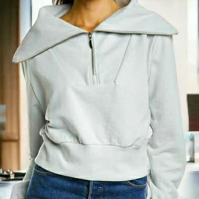 Eleven Paris Half-Zip Light Blue Sweatshirt - Image 1 of 4