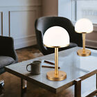 Tischlampe Nachttischleuchte LED Glas Wohnzimmerlampe gold dimmbar Touch 2er Set