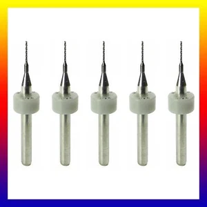 #76 0,5 mm 0,020 Zoll Hartmetall Bohrer 1/8 Schaft 5-teilig - Premium Hartmetall 0,50 R/S - Bild 1 von 3