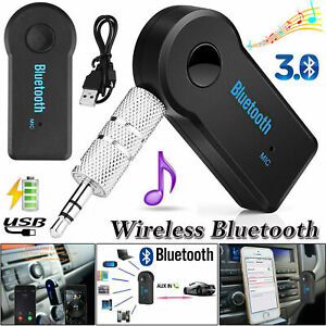 Wireless Bluetooth 3.5mm AUX Audio Stereo Music Auto Receiver Adapter mit Mikrofon