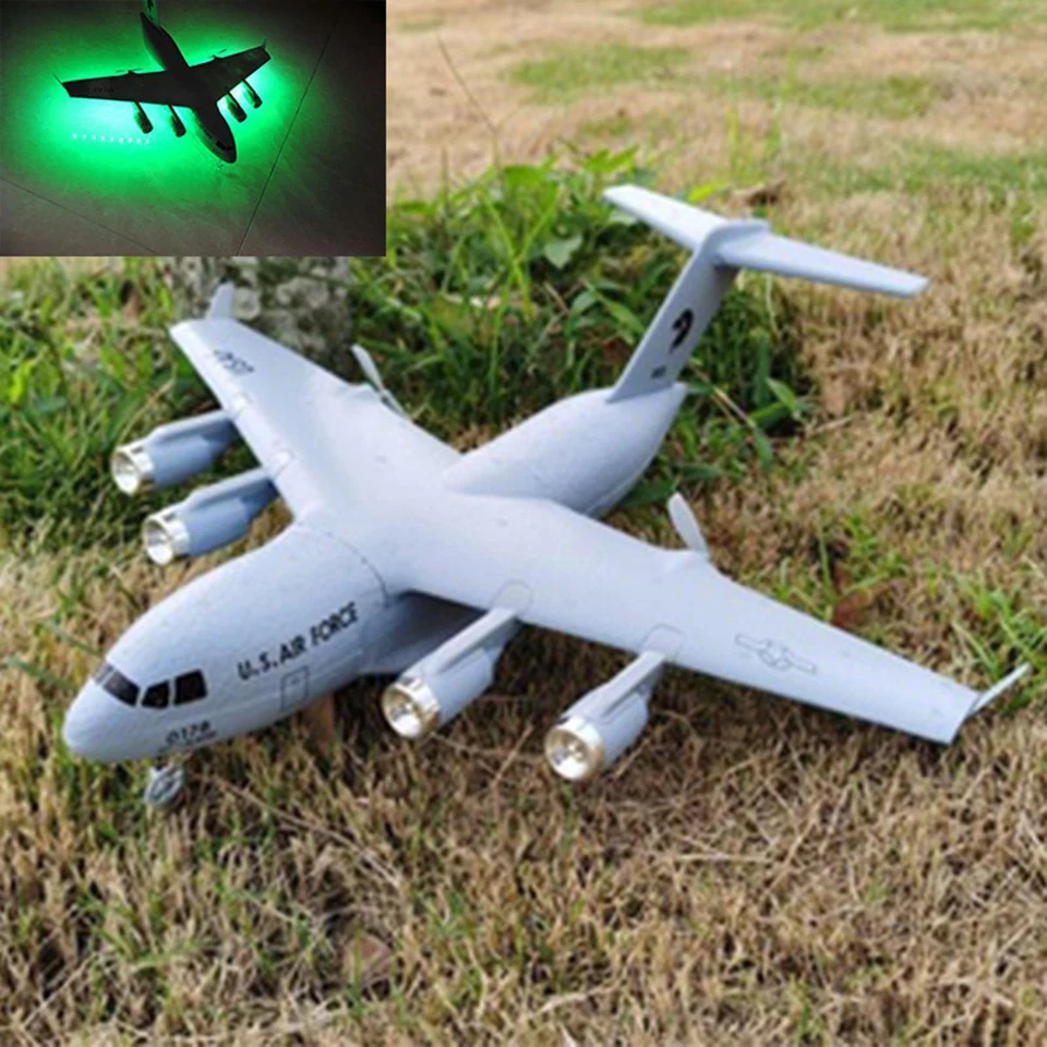 RC Plane Glider C-17 Transport EPP DIY Aircraft 2 Channels 2.4Ghz RTF DIY - Image 1 of 1