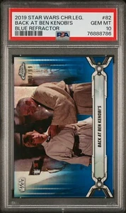 2019 Star Wars Topps Chrome Legacy Blue Refractor /99 Back At Ben PSA 10 POP 1!! - Picture 1 of 2