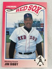 1990 Lynchburg Red Sox Sportsprint Minor League Baseball Card#26-Jim Bibby