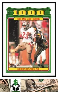 1988 Topps 1000 Yard Club #19 Roger Craig - San Francisco 49ers - Picture 1 of 2