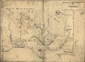 A4 Reprint of American Cities Towns States Map Virginia - Picture 1 of 1