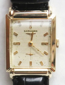 RELOJ LONGINES 17J ESFERA GOFRE ORO 14K VINTAGE 9711674 - Imagen 1 de 11