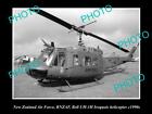 POSTCARD SIZE AVIATION PHOTO OF RNZAF NEW ZEALAND AIR FORCE IROQUOIS HELICOPTER
