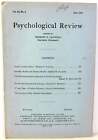 Herbert S Langfeld, Morris S Viteles / Psychological Review 1st Edition 1947