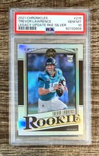 TREVOR LAWRENCE 2021 Panini Chronicles Legacy Silver Prizm Rookie Card RC PSA 10