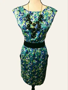 Lilly Pulitzer Vintage Oops I Spilled it Again Floral Kimball Silk Dress, Gr. (4) - Bild 1 von 10