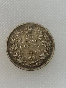 1903 Canada Quarter AA - Picture 1 of 2