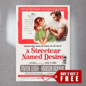 A Streetcar Named Desire (1951) A3 Movie Poster Premium Gloss 230gsm Paper 005 - Picture 1 of 2