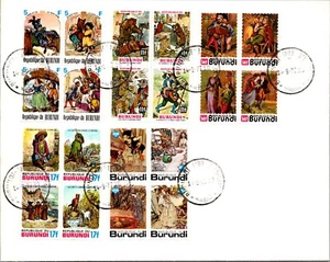 1977 BURUNDI Fairy Tales set FDC - Picture 1 of 1