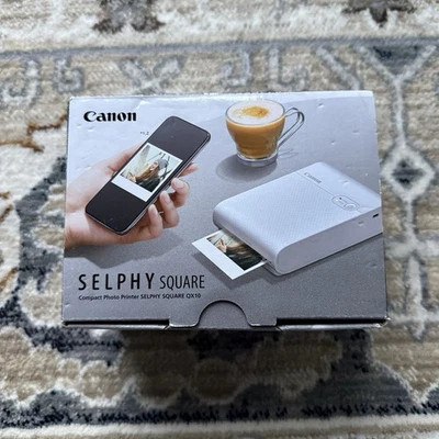 Canon SELPHY Square QX10 Compact Photo Printer White Mint! Complete In Box READ - Image 1 of 4