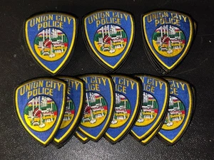 Union City California Police Subdued (Dyed) Patch CA Lot Of 10 - Picture 1 of 5