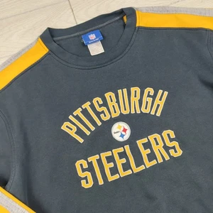 Vintage Reebok Pittsburgh Steelers Sweatshirt Mens Large Crewneck Pullover NFL - Picture 1 of 7
