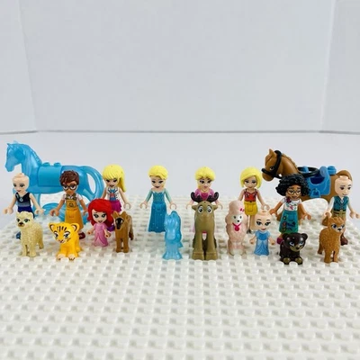 Lote de 20 mini muñecas LEGO Friends figuras personas niño niña animales mezcla colorida Foto 1 de 4