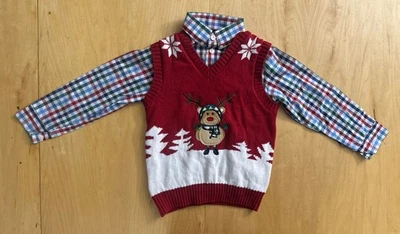 Conjunto de camisa y suéter Izod para niños nuevo con etiquetas Foto 1 de 3