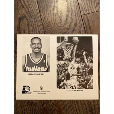 Foto autografiada de Indiana Pacers LaSalle Thompson Reggie Miller Foto 1 de 2