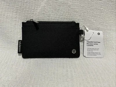 Estuche para Tarjetas Lululemon Recortable NEGRO/PLATEADO ¡Súper Lindo Nuevo!! Foto 1 de 4
