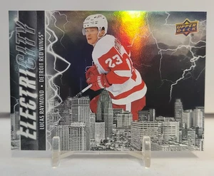 2024-25 Upper Deck Series 2 Lucas Raymond #EC-13 Electricity Black Parallel - Picture 1 of 2