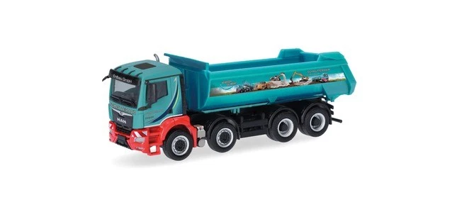 Herpa 319676 - 1/87 Man Tgs Nn Meiller Kipper-Lkw 4achs " Schmuttermair " - - Immagine 1 di 1