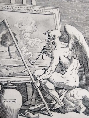 原版,大约 1822 年,William Hogarth 铜板版画。 带框。 — 第 1/4 张图片