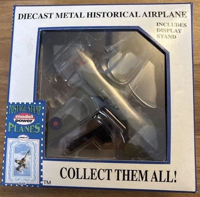 Model Power Postage Stamp Planes Typhoon 1/100 Diecast NIB Display Stand ~332 - Image 1 of 4