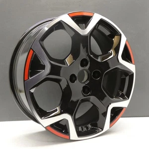 VAUXHALL MOKKA GS LINE 18" DIAMOND CUT RED ALLOY WHEEL RIM OEM 9835097680 X1 - Picture 1 of 14