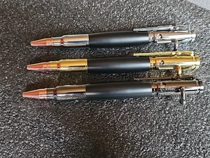 3 Kugelschreiber - Karabiner K98 / Patronen-Optik mit Repetier-Hebel 3 Stück !! - Bild 1 von 13