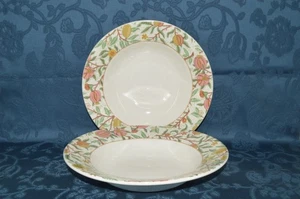 Spode Morris & Co - 27cm / 10.5" Pasta Bowl - Fruit - Pomegranate x 2 (#P1) - Picture 1 of 5