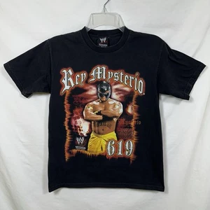 Vintage Rey Mysterio 619 WWE Youth Large T-Shirt WWF ECW Lucha Libre 2007 Dom L - Picture 1 of 7