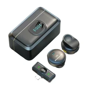 Clear Voice Wireless Microphone For Cell Phone And Features Back Clip For Easy - Zdjęcie 1 z 13