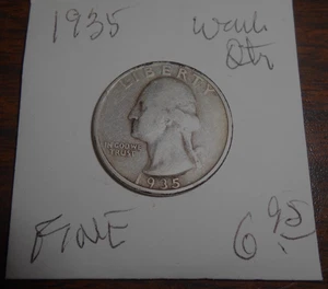 1935 SILBER WASHINGTON QUARTER - FEIN - Bild 1 von 4