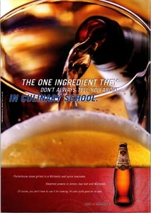 MICHELOB Beer Ad Culinary School Secret Ingredient Bon Appetit 2001 - Picture 1 of 1