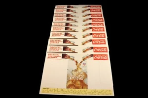 20 hojas de menú originales vintage de Coca Cola de los Juegos Olímpicos de Estados Unidos programas de mantel individual - Imagen 1 de 10