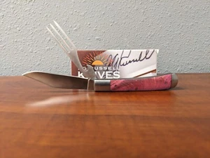 A. G. Russell Boxcar 4" KNIFE FORK HOBO STYLE pink wooden handle-Rare  - Picture 1 of 11