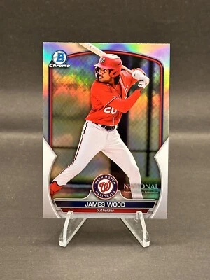 James Wood 2023 Bowman Chrome #MLB-37 National Sports Card Convention A - Image 1 of 3