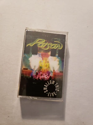 Poison Swallow this Live 1991 Vtg Rock Glam Cassette Capitol 98046 - Image 1 of 4