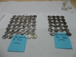 2008 Arizona P & D State quarters 62 uncirculated coins - Picture 1 of 3