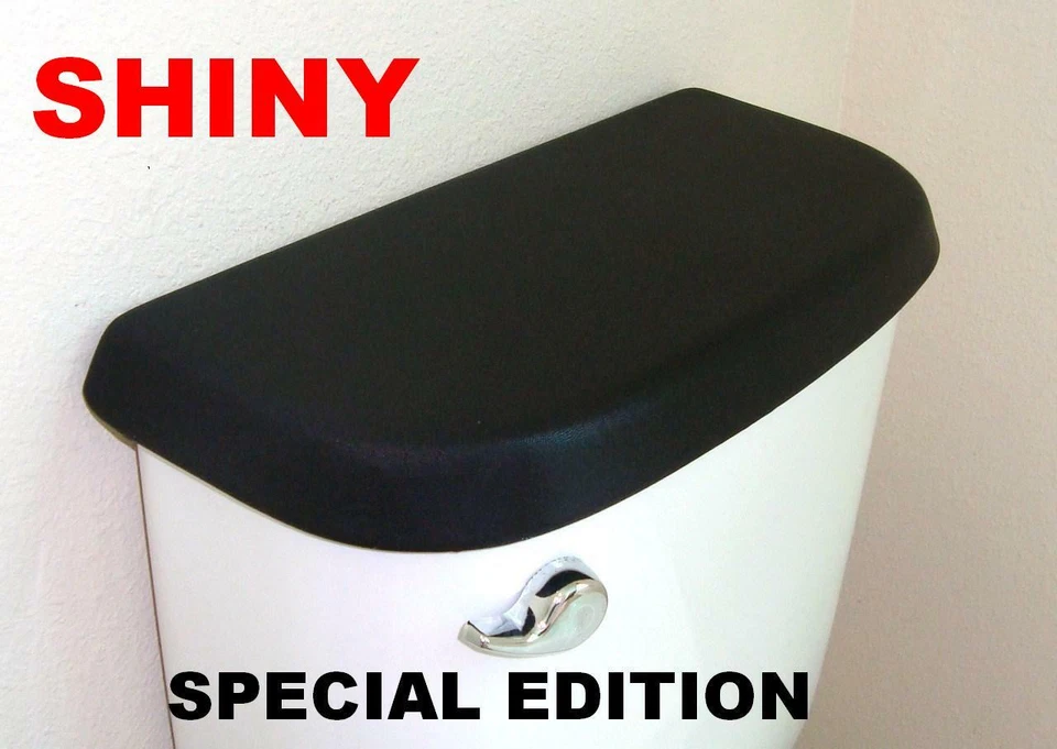 Cubierta de tela brillante para tapa inodoro TANQUE - Yamanics Manuelens Hecho a mano en EE. UU. Foto 1 de 4