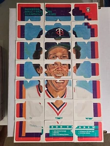 Rompecabezas de retrato Donruss 1992 completo Rod Carew 21 cartas 63 piezas de rompecabezas casi nuevo+ - Imagen 1 de 2