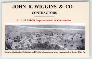 Foto Vintage John R. Wiggins & Co. Bauunternehmer in Spring City, PA. Reprint - Bild 1 von 2