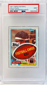 PSA 9 MINT 1981 TOPPS FOOTBALL CELLO PACK UNOPENED TERRY BRADSHAW ON BACK - Picture 1 of 2