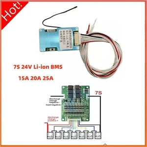 7S 24V 15A 20A 25A Li-ion Lithium 18650 Battery BMS Protection Board NTC Sensor - Picture 1 of 15