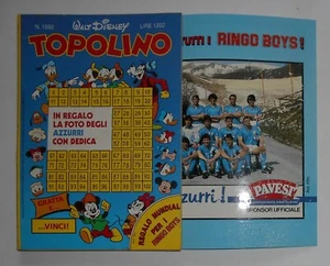 TOPOLINO LIBRETTO 1592 CON INSERTO FOTO AZZURRI RINGO BOYS MEXICO 86 EDICOLA - Foto 1 di 4