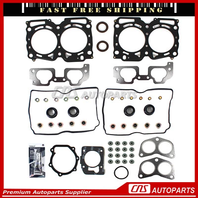 Fits 99-03 Subaru Outback 2.5L SOHC Upgraded Cylinder Head Gasket Set EJ25 Foto 1 de 2