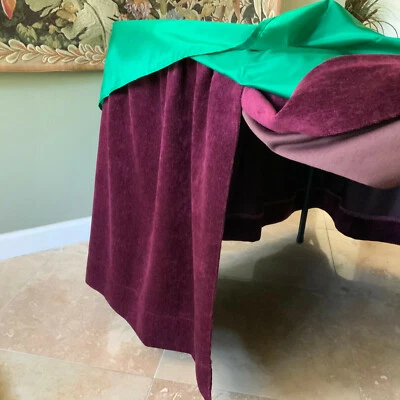 Table cover Art show display exhibition cloth fancy fitted tablecloth chenille - Image 1 of 4