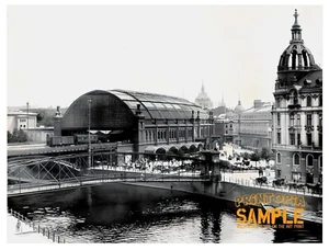 Friedrichstrasse Railway Station, Berlin c1902. * Art Print * City Architecture - Picture 1 of 7